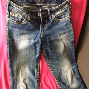 Silver Suki acid wash jeans